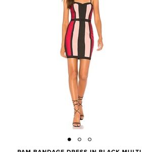 About Us Revolve pink bandage dress